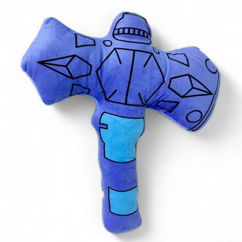 Мʼяка іграшка "Скібіді Туалет", блакитна, 27 см фото