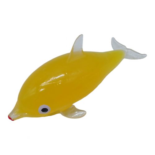Іграшка-антистрес з орбізами "Дельфін", жовта фото