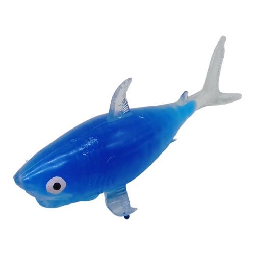 Игрушка-антистресс с орбизами "Акула", синяя фото