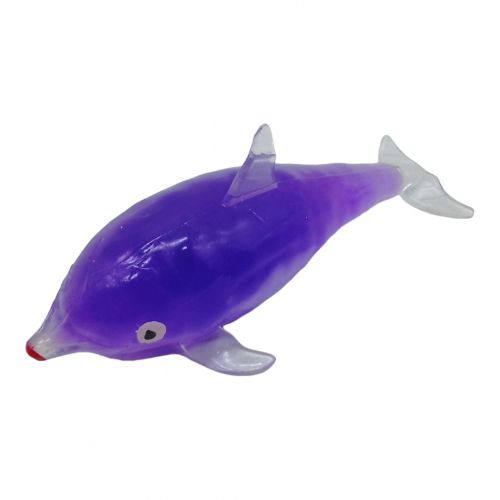 Игрушка-антистресс с орбизами "Дельфин", фиолетовая фото