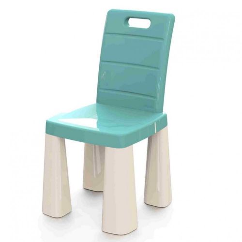 Пластиковый стульчик-табурет (бирюзовый) фото