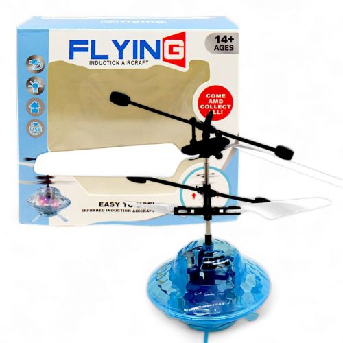 Летающая игрушка-вертолет "Flying", голубая фото
