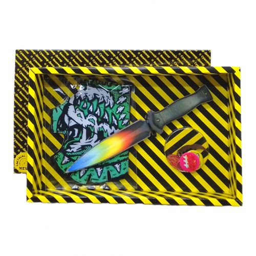 Игровой набор BOX "Sting Shade", нож, перчатки, брелоки фото