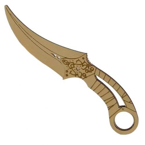 Сувенирный деревянный нож "ФАНГ Auraete Gold" фото