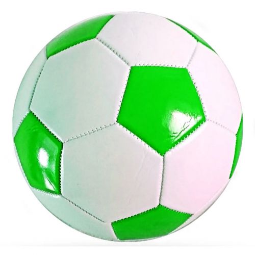 М'яч футбольний білий+зелений фото