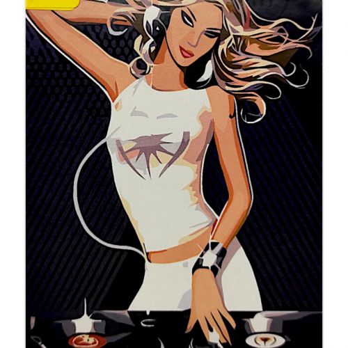 Картина по номерам "Девушка DJ" 40х50 см фото