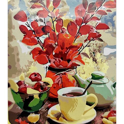 Картина по номерах "Яблучне чаювання" 40х50 см фото