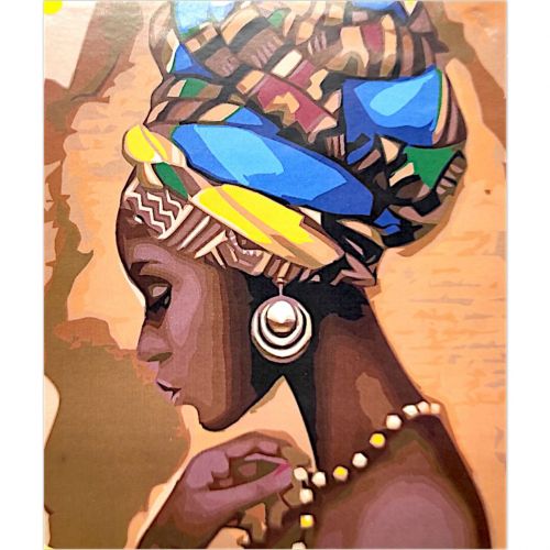 Картина по номерах "Принцеса Африки" 40х50 см фото