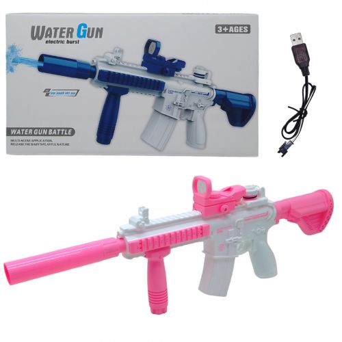Водний пістолет акумуляторний рожевий фото
