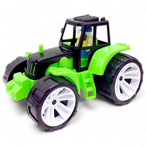 Машинка пластикова "Трактор", зелений фото