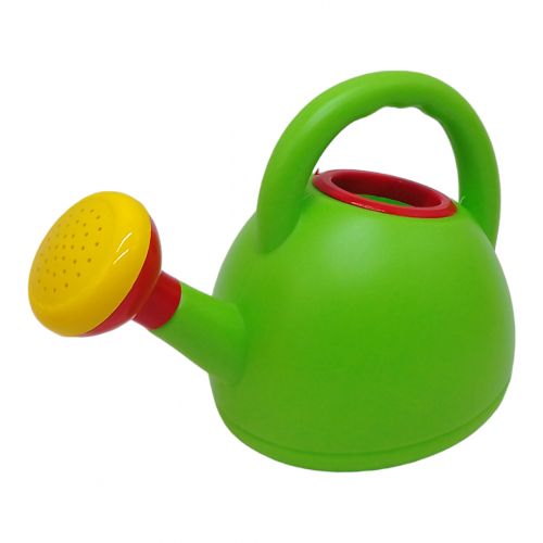 Лейка игрушечная, пластиковая, "Горшочек", зеленая фото