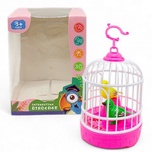 Іграшка на батарейках "Пташки в клітці" (рожевий), вид 4 фото
