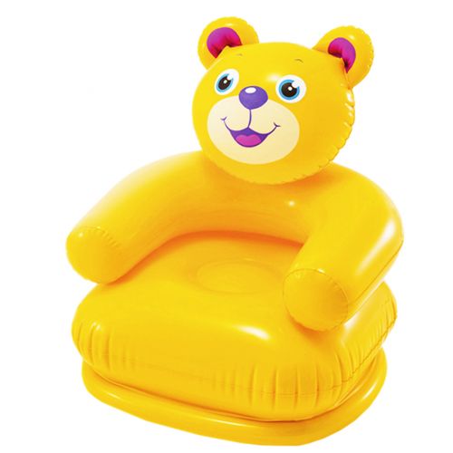 Кресло надувное "Веселые животные: Мишка", 66 х 64 х 71 см фото