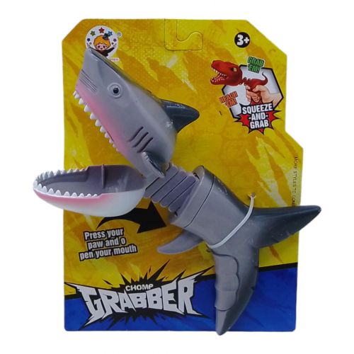 Іграшка-кусачка Акула сіра фото
