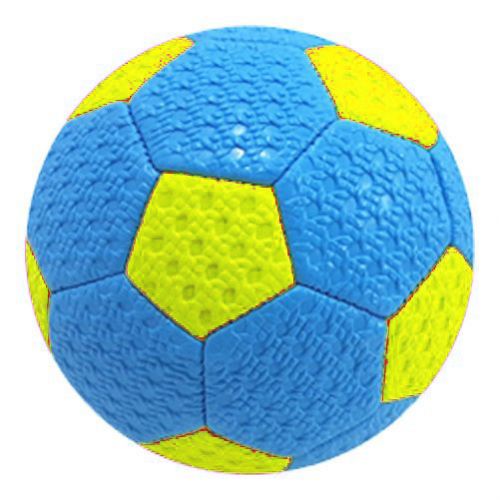 Мʼяч футбольний №2 дитячий (блакитний+салатовий) фото