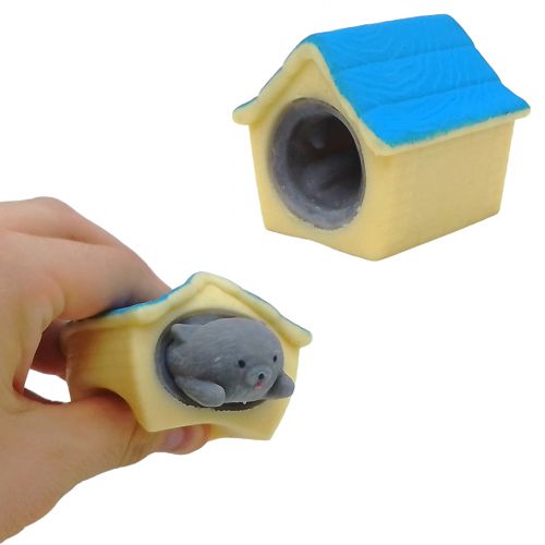 Іграшка-антистрес “Собача будка”, блакитна фото