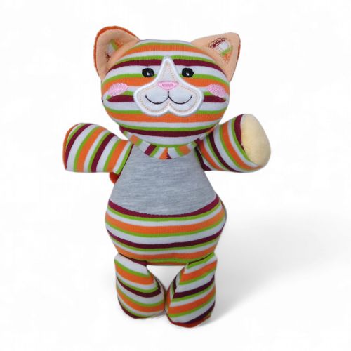 Іграшка мʼяка текстильна "Котик Тім", 22 см фото