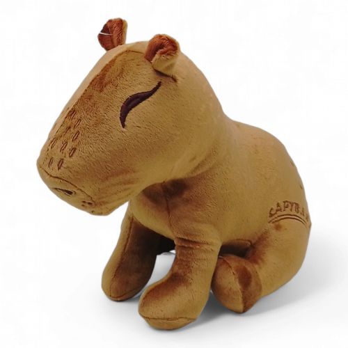 Мягкая игрушка "Капибара" (23 см. ), коричневая фото