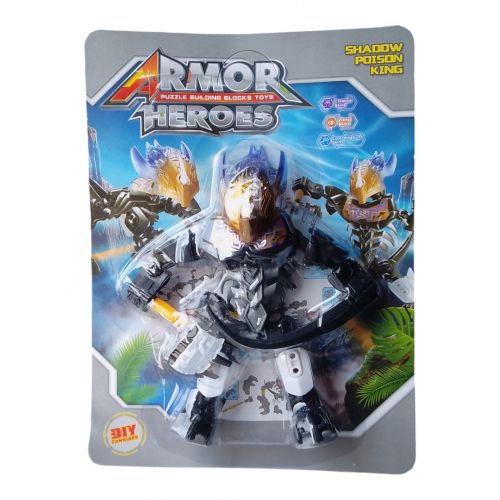 Робот-конструктор "Armor Heroes" (чорний) фото