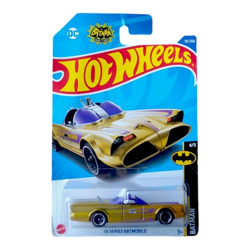 Машинка металева Hot wheels tv series bat mobile gold фото