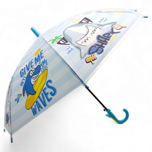 Зонтик детский "Акулы" (83 см.), синий фото