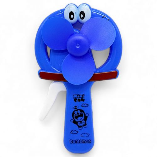 Вентилятор механический "Котик Дораэмон", синий фото