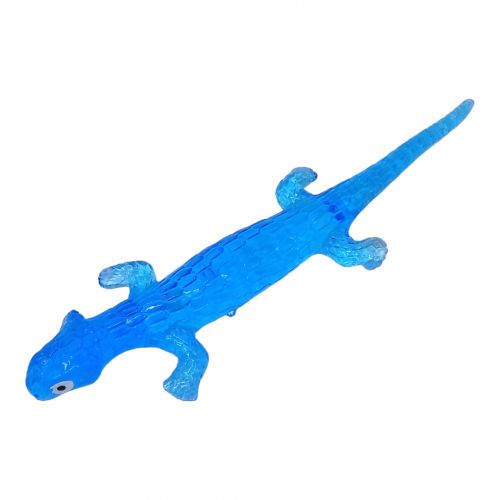 Ящірка-липучка (лизун), 19 см, синій фото