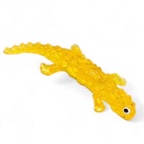 Ящерица-липучка (микс видов), 15 см., желтый фото