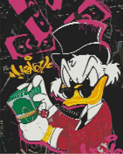 Алмазна мозаїка "Скрудж Макдак.  Мультфільм Качині історії" 40х50 см фото