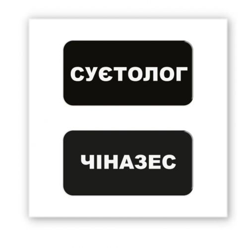 3D стікер "Суєтолог" (ціна за 2 шт) фото