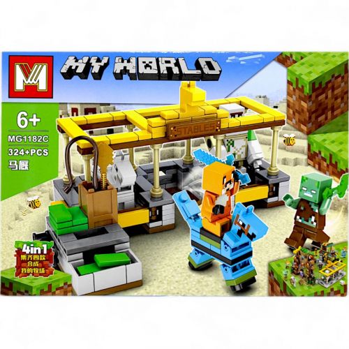 Конструктор "Minecraft", 324+ дет.  (вид C)  мініатюра фото 1
