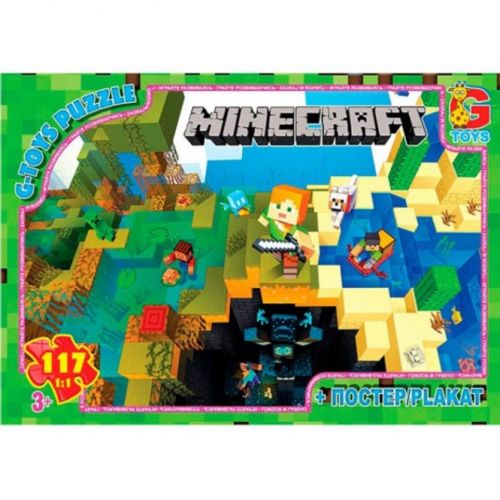 Пазли із серії "Minecraft" (Майнкрафт), 117 ел мініатюра фото 1 Пазли із серії "Minecraft" (Майнкрафт), 117 ел мініатюра фото 1