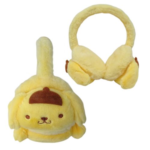 Меховые наушники аниме "Sanrio Pompompurin" (желтый) фото