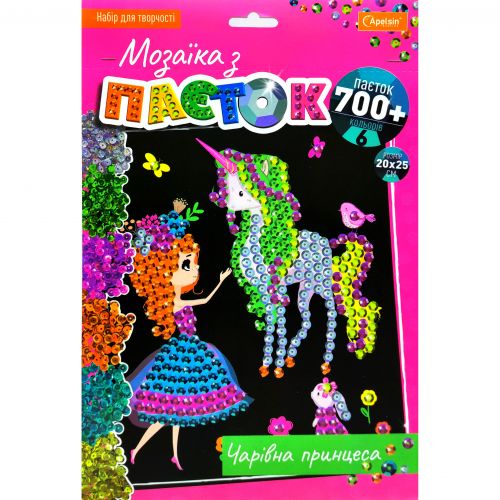 Набір для творчості "Мозаїка з паєток: Чарівна принцеса" фото