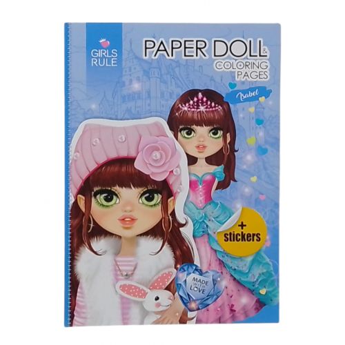 Розмальовка-одягашка Paper Doll ISABEL фото