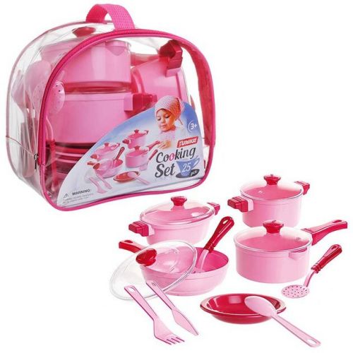 Набір посуду "Cooking Set" (25 pcs. ) рожевий фото