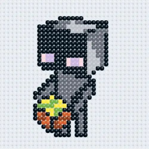Алмазна мозаїка (міні) "Майнкрафт (Minecraft) Ендермен", 10х10 см  мініатюра фото 1