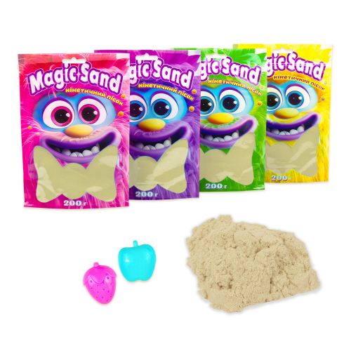 Кінетичний пісок "Magic sand" в пакеті, класичний, 0,200 кг фото