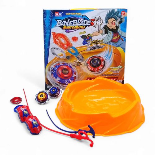 Бейблейд (BeyBlade) набір - арена, 2 дзиґи, металеві накладки, 2 запускачі фото