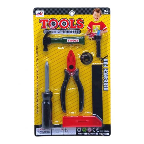 Набір інструментів "Tools" (пилка, рівень, викрутка, болтик) фото