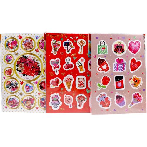 Видання для дозвілля Набір наліпок "Love" В6, 2 арк (мікс)  мініатюра фото 1