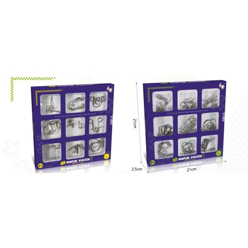 Іграшка "Металеві головоломки", 6шт (мікс видів)  мініатюра фото 1