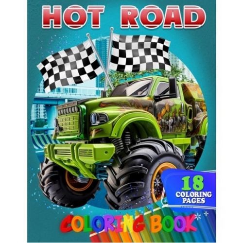 Розмальовка "Hot Road" 18 малюнків фото