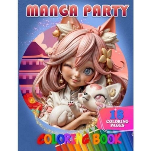 Розмальовка "Manga Party" 18 малюнків фото