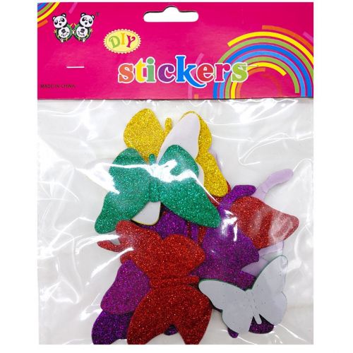 Набір для творчості з фоамірану блискучого на клейкій основі "Квіти, Зірки, Звірята" (18040)  мініатюра фото 1