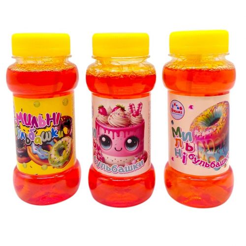 Мыльные пузыри "Сладости" 150 мл (микс видов)  мініатюра фото 1