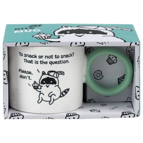 Чашка 370 мл Cupcake racoon картинка Чашка 370 мл Cupcake racoon фото