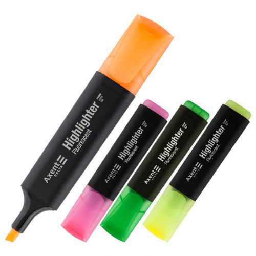 Маркер Highlighter D2501, 1-5 мм клиноп. , набір з 4-х кол. картинка Маркер Highlighter D2501, 1-5 мм клиноп. , набір з 4-х кол. фото