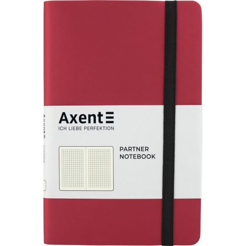 Книга записна Partner Soft, 125*195, 96арк, кліт, червона картинка Книга записна Partner Soft, 125*195, 96арк, кліт, червона фото