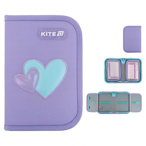 Пенал Kite 1 від. , 2 відв. , без наповнення 622 Awesome картинка Пенал Kite 1 від. , 2 відв. , без наповнення 622 Awesome фото